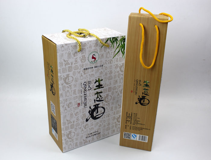 個性禮盒包裝讓“竹筒酒”身價倍增，長沙包裝印刷廠再為桃江特產(chǎn)定制包裝